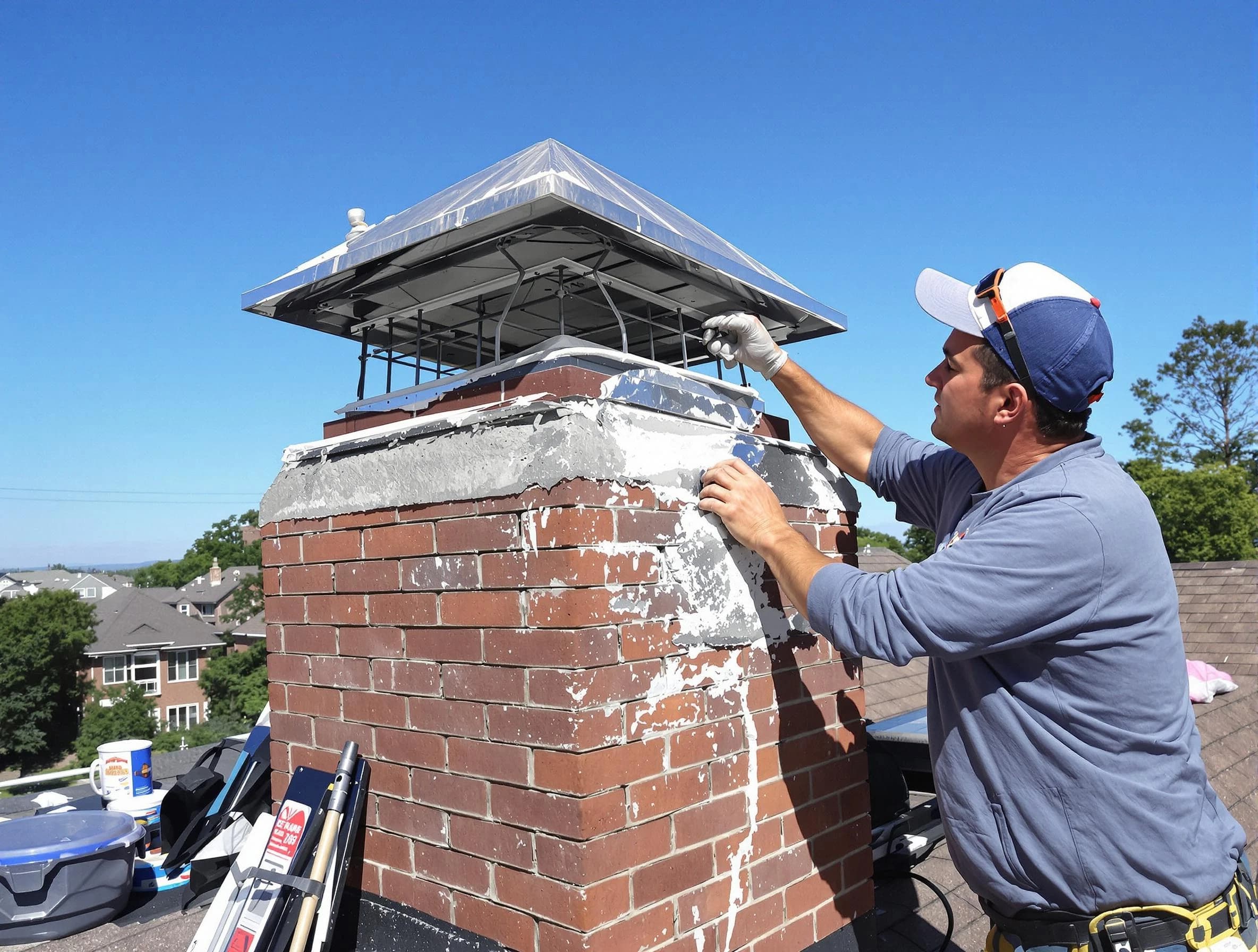Chimney Crown Services service in Derby, CO