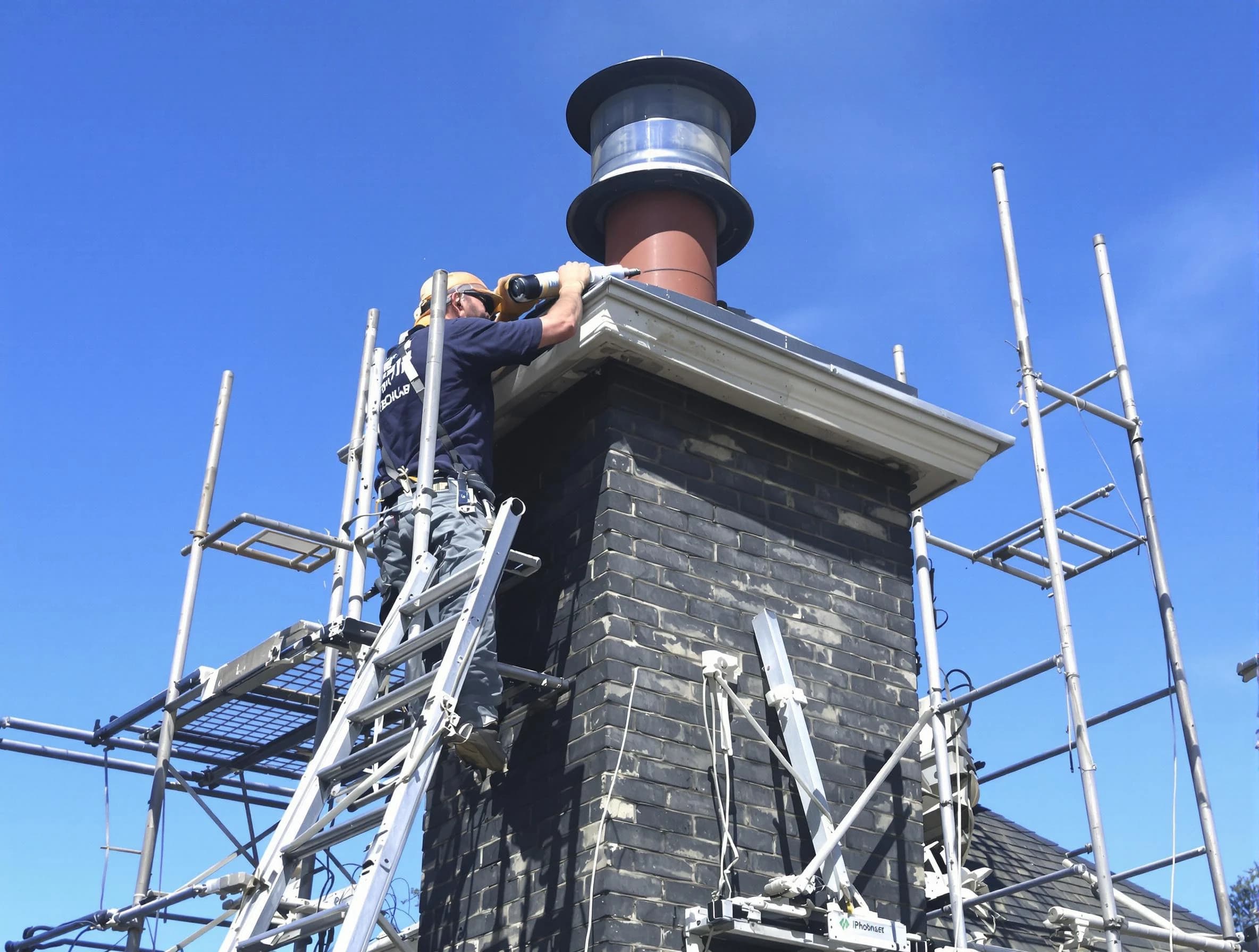 Sturdy chimney crown finished by Derby Chimney Sweep in Derby, CO