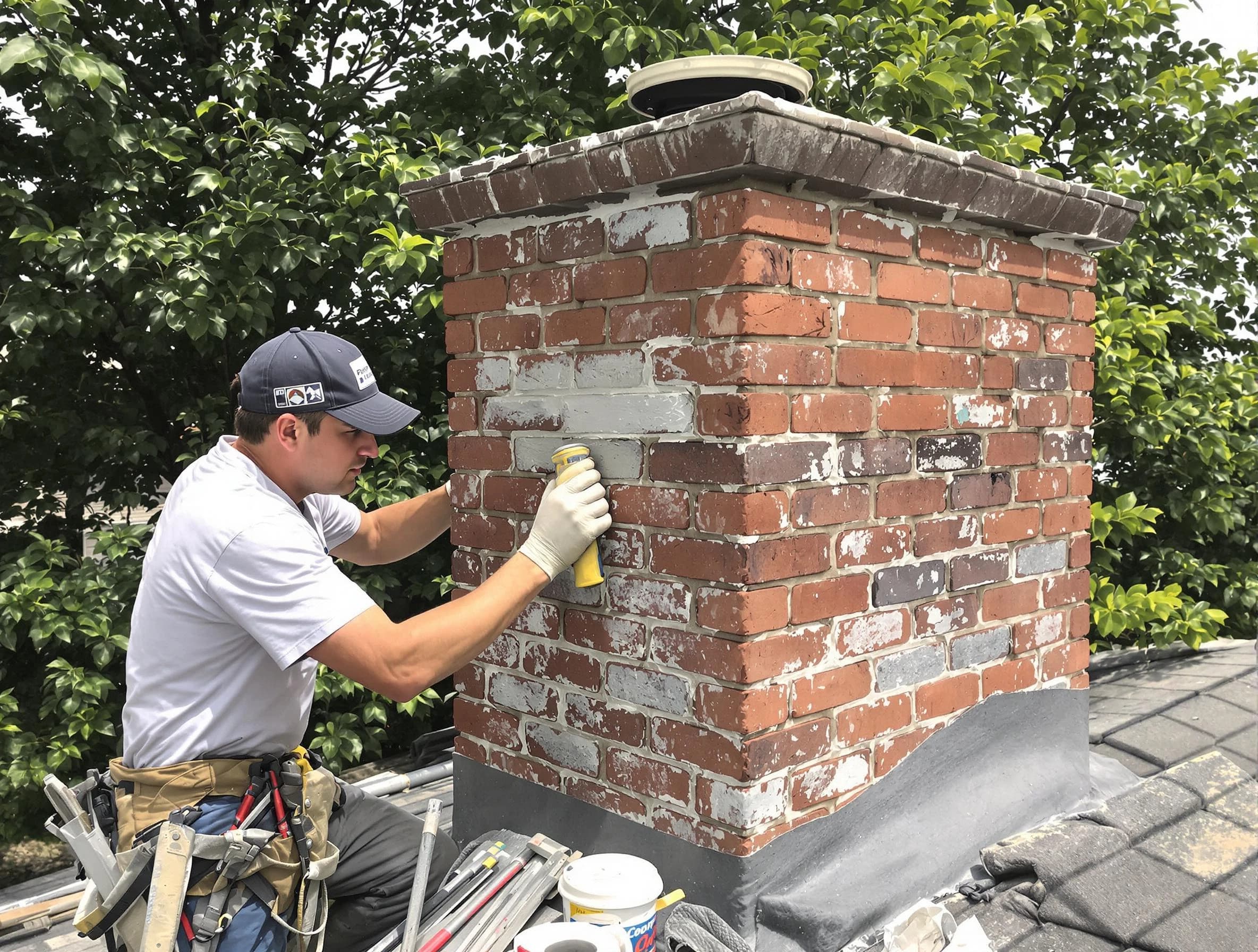 Derby Chimney Sweep restoring an aging chimney in Derby, CO