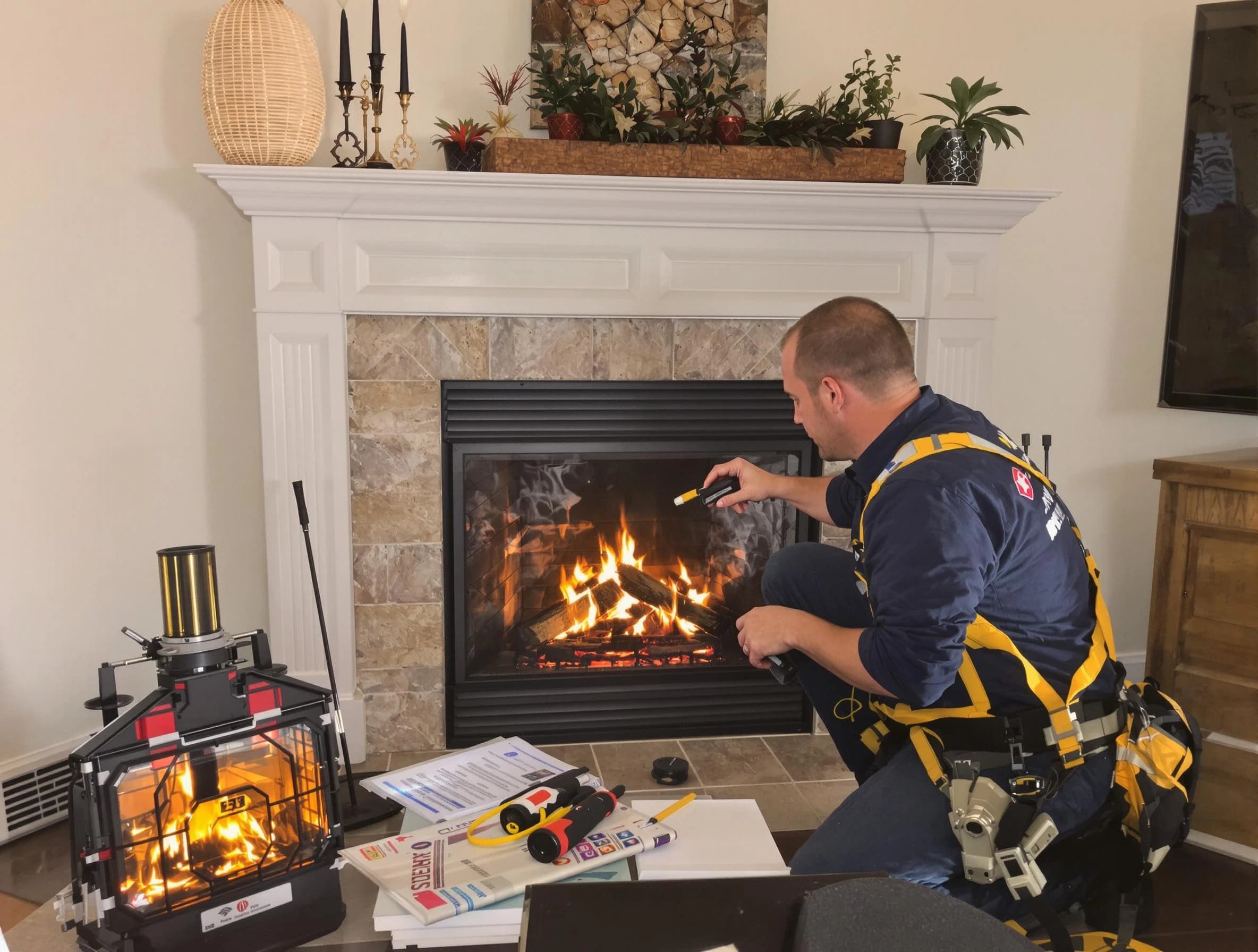 Safety-focused fireplace inspection by Derby Chimney Sweep in Derby, CO
