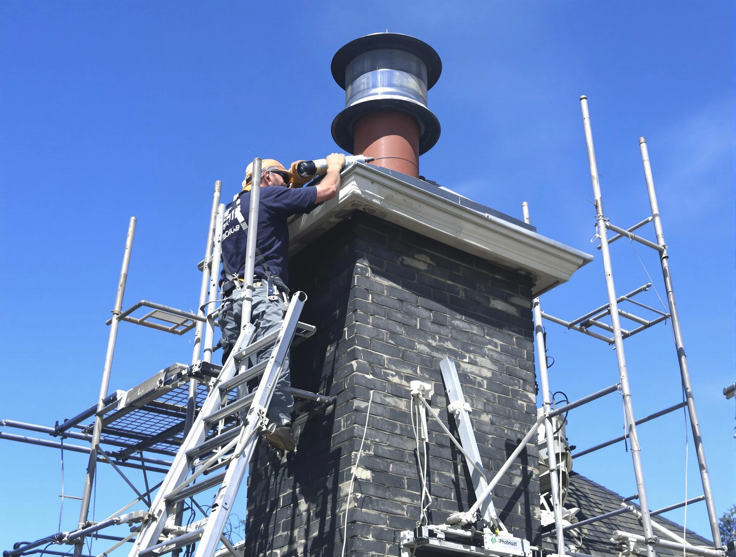 Sturdy chimney crown finished by Derby Chimney Sweep in Derby, CO