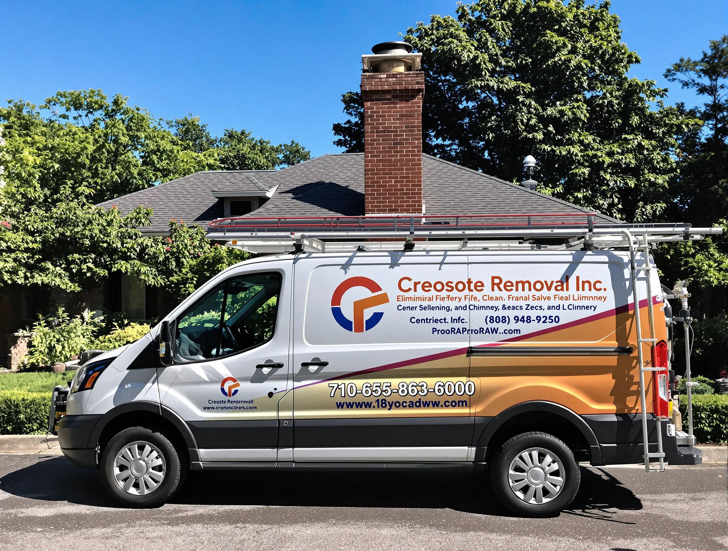 Derby Chimney Sweep technician removing creosote safely in Derby, CO
